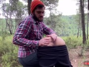 Preview 4 of Shameful lumberjack mistreats a young man's ass in the woods