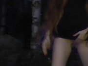 Preview 4 of Girl pissing in the bushes