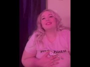 Preview 4 of BBW Milf beauty wakes up on your couch and seduces you. POV cum encouragement countdown dirty talk