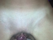Preview 1 of Wrapping my pussy lips around a fat cock