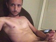 Preview 2 of Stroking my big dick until I bust a nut