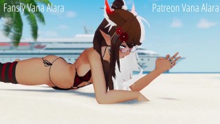 Futa beach gower doesn't like you interrupting her tanning sesh