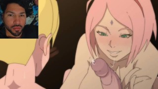 Sakura helps you to study your Chakra - Naruto JOI