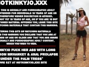 Preview 1 of Hotkinkyjo fuck her ass with long dildo from mrhankey & anal prolapse under the palm tress