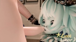 Horny Femboy Bunny Sucks BIG Cock Animation Preview