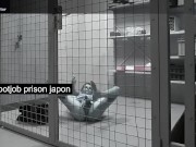 Preview 1 of jail self footjob Japan prison