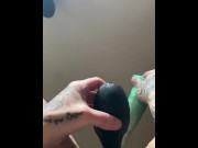 Preview 3 of POV Watching me suck my giant clit and fuck my sopping wet pussy