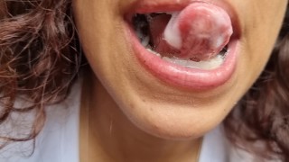 I SUCK his COCK in a park and I swallow all his CUM