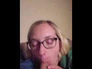 Preview 1 of A late night snack - Mama_Foxx94 (Blowjob and cum swallowing)