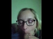 Preview 2 of A late night snack - Mama_Foxx94 (Blowjob and cum swallowing)