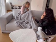 Preview 1 of Curing my stepsister's flu with sex, dirtying my stepmom's new sofa.