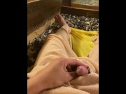 Preview 2 of Public Bedrock bath Penis Uncensored Amateur
