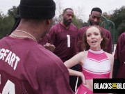 Preview 1 of College Cheerleader Gangbanged By Entire Rival Football Team - BlacksOnBlondes