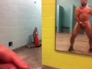 Preview 5 of Masturbation in the Shower House Part 2 of 2 (Giant mirror cumshot)