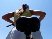 Preview 2 of SOLO GIRL OUTDOOR RIDING ON BICYCLE