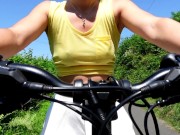 Preview 4 of SOLO GIRL OUTDOOR RIDING ON BICYCLE