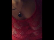 Preview 2 of Red lace nipple play