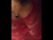 Preview 6 of Red lace nipple play