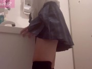 Preview 1 of Personal Photography］I masturbated horns in a school uniform cosplay Amateur Japanese Clitoral