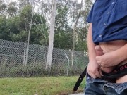 Preview 6 of Wank and Cum at Highway Rest Area