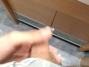 Preview 1 of Handsome Amateur Guy Massages His Delicious Huge Cock Until He Cums Thick
