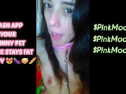 Preview 1 of pet girl got too skinny! bad owner forgot to feed her dick and treats! food fetish CASHAPP her NOW