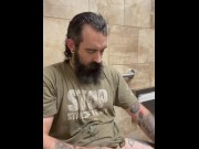 Preview 2 of Jacking Off In Home Depot Bathroom: Daddy Needed To Unload And Came All Over The Stall