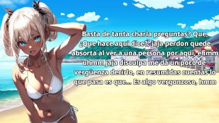 Morena lasciva te coge en la playa ASMR Joi Español audio