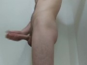 Preview 1 of Stroking my hard cock in the shower