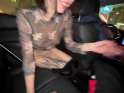 Preview 3 of Real sex in a taxi with a blowjob - at the end the taxi driver turned out to be gay - Baby Nana