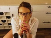 Preview 1 of Naughty assistant POV solo Squirting Roleplay