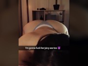 Preview 5 of Cheating Wife Sends Snapchat to her Husband whilst Fucking his Boss (REAL)