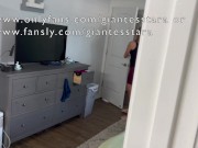 Preview 1 of Giantess stepbro raids panty drawer turns into buttplug Endoscopic Camera