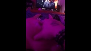 Huge cumshot and I nutted on my own face