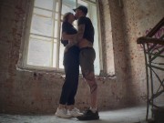 Preview 1 of Wild sex in an abandoned building🔥