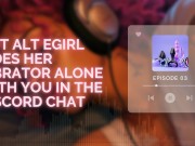 Preview 1 of Hot E-Girl Rides Her Vibrator Alone With You in the Discord Chat [F4M Audio] [E-Girl] [Discord]