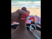 Preview 6 of Getting him off on a public beach
