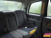 Preview 5 of Female Fake Taxi Her big natural boobs fall out in front of her passenger leading to sex