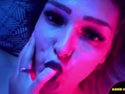 Preview 3 of Retro Wave Amateur Fuck Doggystyle Intense Sex with Step Sis - ASMR PORN