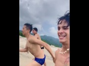 Preview 6 of Naughty Vlog from my last beach vacation with Tyler Wu and Nathan Luna