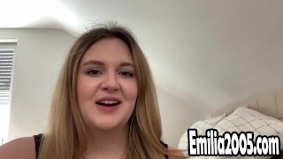 "Gagging goes fast" | Morning blowjob from a beautiful blonde cocksucker | POV | Saliva Bunny