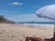Preview 6 of Naked fun at the beach. Masturbating and pissing