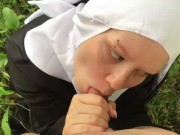 Preview 4 of DIRTY NUN HIDES IN THE FOREST