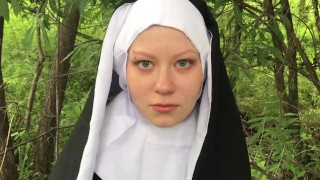 NAUGHTY NUN IS FOUNDED IN THE FOREST