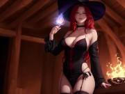 Preview 6 of Ai hentai story: POV redhead witch finds you in the woods