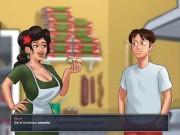 Preview 3 of Summertime saga #72 - My boss at the pizzeria sucks me off - Gameplay