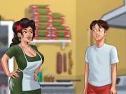 Preview 6 of Summertime saga #72 - My boss at the pizzeria sucks me off - Gameplay