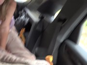 Preview 2 of Super cute amateur Macy Meadow sucks cock and mounts in epic car date POV