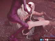 Preview 5 of Hentai Goblins Fuck Elf Girl Stuck in a Wall Creampie 3D Porn Red Goblins Color Edit Smixix