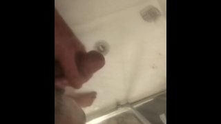 Jacking off in the shower while roommate isn't home